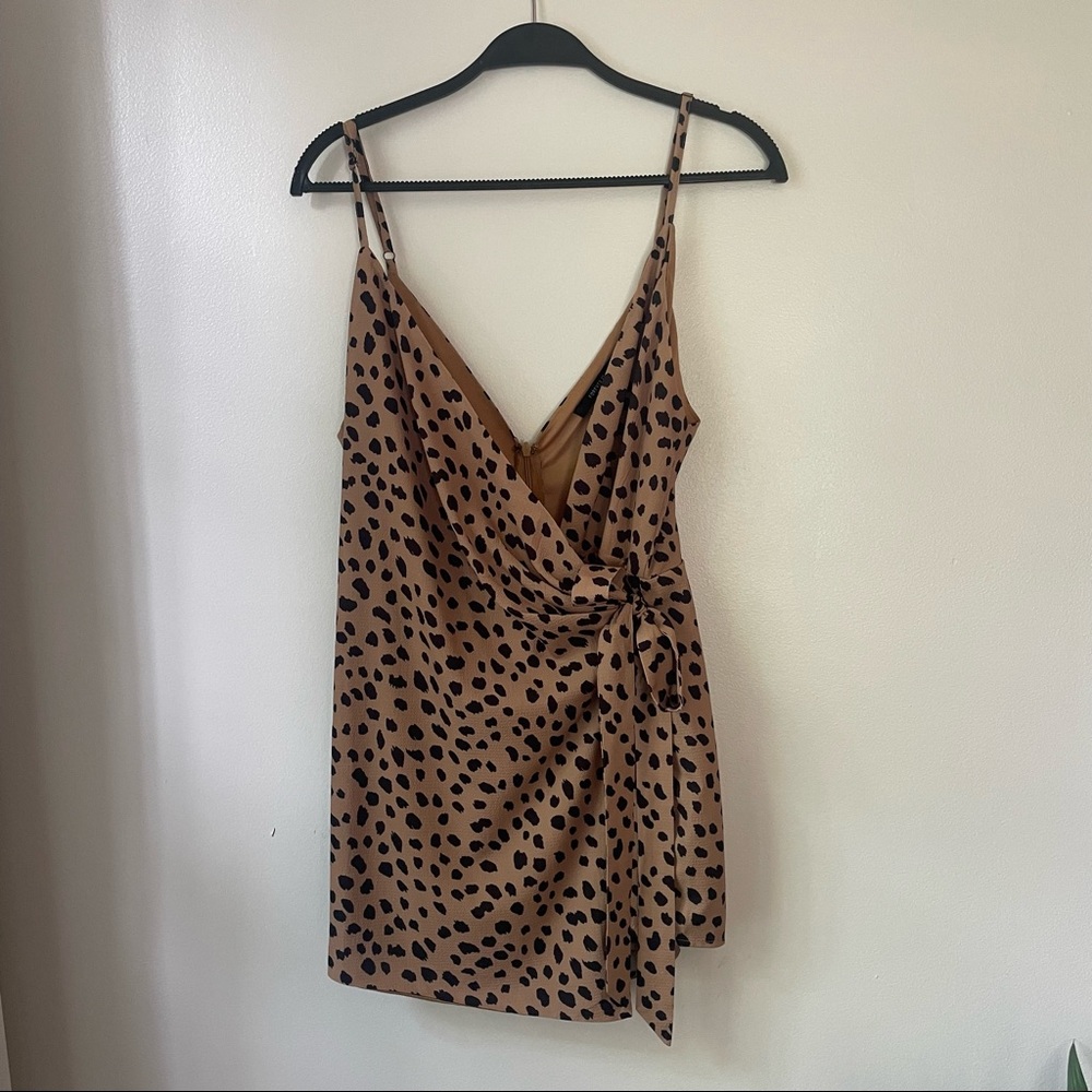 Patterned Wrap Romper